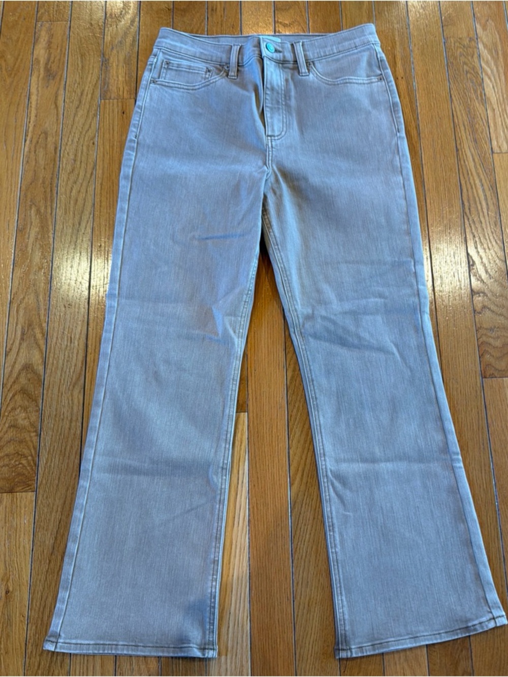 Pistola Flare Leg Tan Beige Color Denim Jeans Sz 29 Woman’s Inseam 27” High Rise